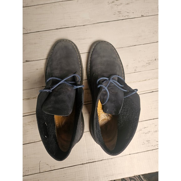 Clarks Originals Mens Desert Boots‎ Navy Blue Suede Chukka Crepe Sole 11 M 63687 main image 10